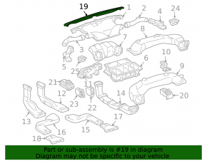 Решетка обдува стекла длинная Lexus RX300 RX330 RX350 RX400h 04-09
