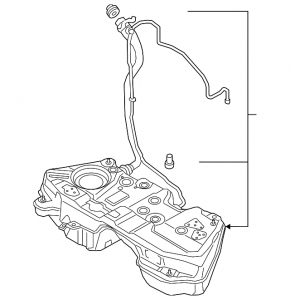 Топливный бак Audi Q5 80A 18-18 2.0T, 3.0T