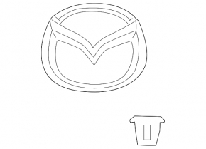 Эмблема крышки багажника Mazda 3 14-18 BM