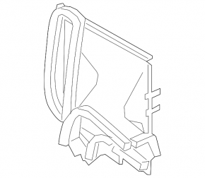 Deflector conductă de aer radiator dreapta pentru Land Rover Discovery 17-25 2.0, 3.0