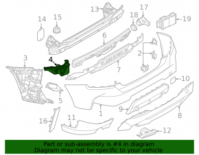 Крепление заднего бампера левое BMW 2 G42 22-26