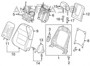 Мотор регулировки спинки водительского сиденья Audi A4 B8 13-16 рест