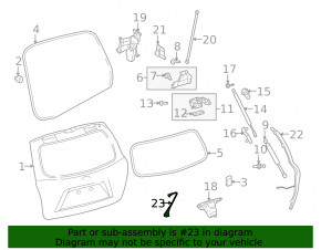 Кнопка закрытия двери багажника внутренняя Lexus RX300 RX330 RX350 RX400h 04-09