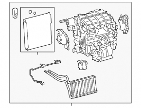 Печка в сборе Toyota Prius 50 21-22