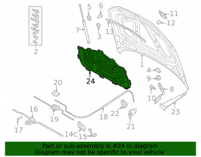 Изоляция капота Audi A3 22-26