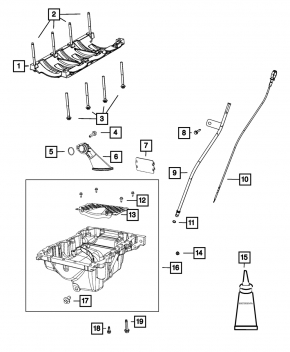 Масляный насос Chrysler Pacifica 17-26 3.6