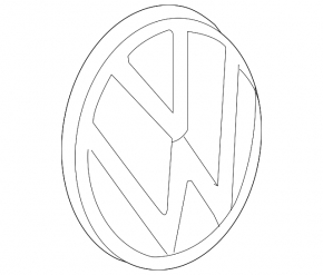 Эмблема задняя VW Jetta 25-26