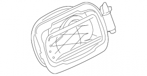 Корпус лючка бензобака BMW X5 G05 19-26 с замком