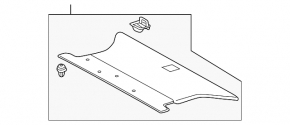 Capac portbagaj fata Lexus RX300 RX330 RX350 RX400h 04-09 bej nou original