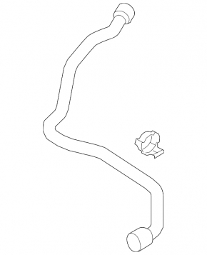Патрубок охлаждения нижний VW Beetle 12-14 2.5