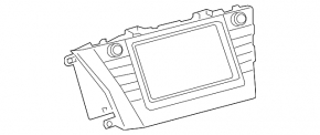 Монитор, дисплей Toyota Prius V 12-15 дорест