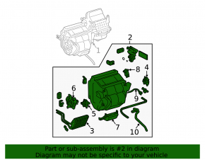 Печка в сборе Toyota Sienna 04-09