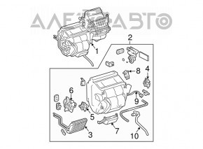 Печка в сборе Toyota Sienna 04-09