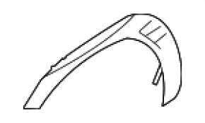 Ornament aripă dreapta față Subaru WRX 22-26