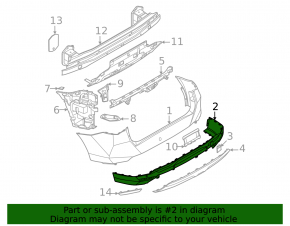 Губа заднего бампера BMW X3 G45 25-26