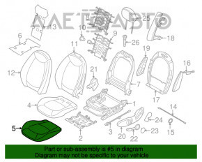 Водительское сидение Mini Cooper Countryman R60 10-16 без airbag, механич, кожа черн