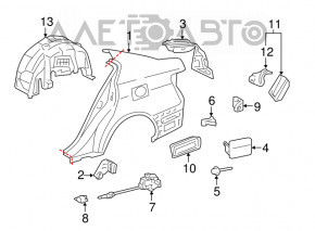 Лючок бензобака Lexus GS300 GS350 GS430 06-11
