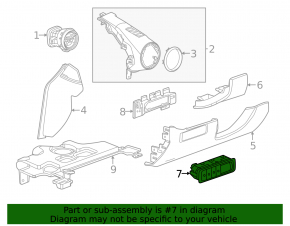 Bloc butoane panou frontal stânga Chevrolet Equinox EV 24-26, fără Auto Hold