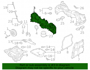 Передняя крышка двигателя Subaru Forester 19-24 SK 2.5 FB25D
