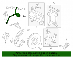 Шланг тормозной передний левый Volkswagen ID.4 21-22