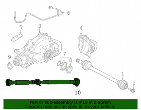 Карданный вал кардан задний BMW X7 G07 19-22 N63
