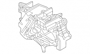 Корпус голый кондиционер, левая часть Nissan Leaf 11-12