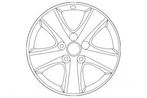 Диск колесный R17 x 7J ET45 5*114.3 Toyota Camry v50 12-14 usa SE