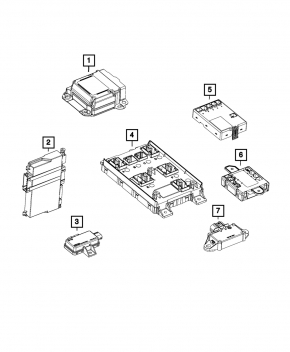 Body Control Module Dodge Charger 15-15 рест