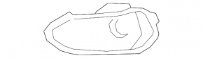 Решетка бампера левая Honda Fit 15-20 2018-20, with fog lamps