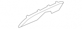 Ornament bară spate dreapta pentru Audi A3 8V 17-20 S-line cu 2 țevi simple