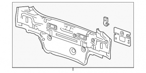 Задняя панель Chevrolet Cruze 11-16 4d