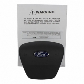 Подушка безопасности airbag в руль водительская Ford Focus mk3 15-18 рест, черная, стрельнувшая