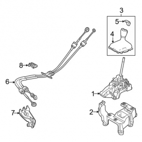 Ручка МКПП Ford Focus mk3 15-18