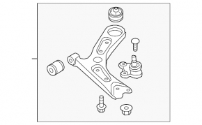 Рычаг нижний передний правый Hyundai Elantra AD 17-20