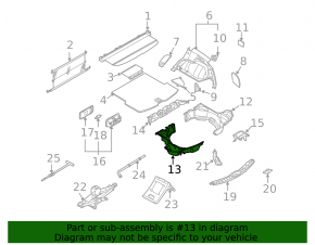 Пенопласт под инструмент левый Infiniti FX35 FX45 03-06