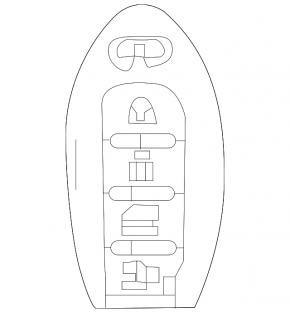 Ключ smart Infiniti Q50 14-20 5 кнопок