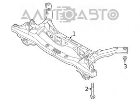 Подрамник задний Kia Forte 20-24