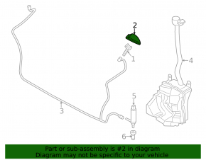 Capac duză spălător far stânga Mini Cooper Countryman R60 11-16