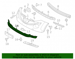 Bara de protecție față Nissan Juke 15-17