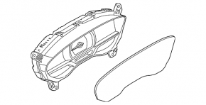 Panou de bord Lincoln MKZ 17-20