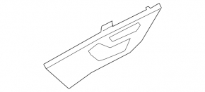 Panou de control scaun față stânga Lincoln Corsair 20-26, negru