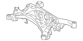 Подрамник задний Lexus IS 14-15