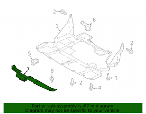 Накладка телевизора Subaru Crosstrek 18-23
