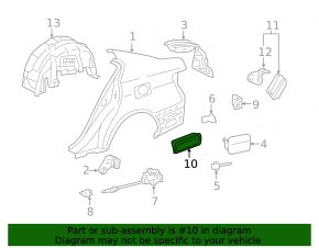Щиток вентиляции левый Lexus GS300 GS350 GS430 GS450h 06-10