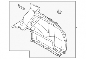 Обшивка арки задняя левая Nissan Ariya 23-26 черная