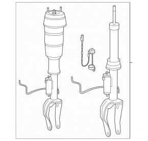 Amortizor pneumatic față stânga pentru Mercedes GLS-class X166 13-19