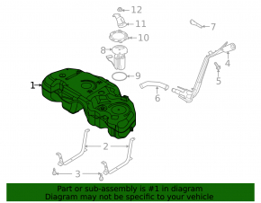 Топливный бак Ford Escape MK4 20-26 1.5T, 2.0T FWD