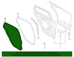 Garnitura portiera spate stanga Ford Bronco Sport 21-25