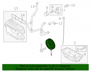 Шкив коленвала Ford Escape MK4 23-26 1.5T
