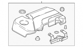 Накладка двигателя Chevrolet Cruze 16-19